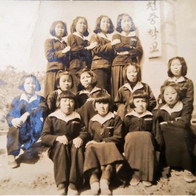 1954년경 감천중학교 시절