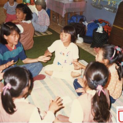 1988년 6월17~18일 원천국민학교 걸스카웃트 조별활동