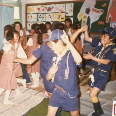 1988년 6월17~18일 원천국민학교 보이ㆍ걸스카웃트 놀이시간(1)