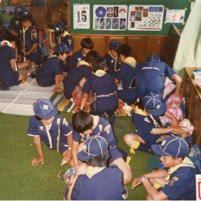 1988년 6월17~18일 원천국민학교 보이ㆍ걸스카웃트 야영캠프 저녁밥짓기 전