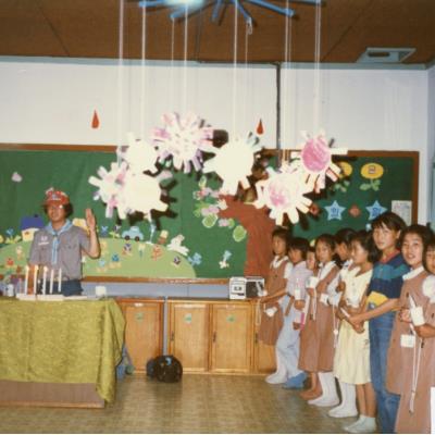 1988년 6월17~18일 원천국민학교 보이ㆍ걸스카웃트 야영캠프 선서식(1)