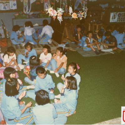 1988년 6월17~18일 원천국민학교 보이ㆍ걸스카웃트 야영캠프 장기자랑을 마치고
