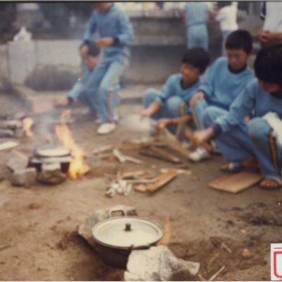 1988년 7월27~29일 원천국민학교 보이ㆍ걸스카웃트 하계야영대회 밥짓기(1)
