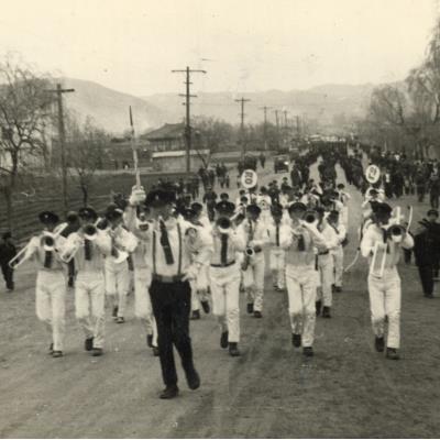 1966년 경안고등학교 시가지 행진