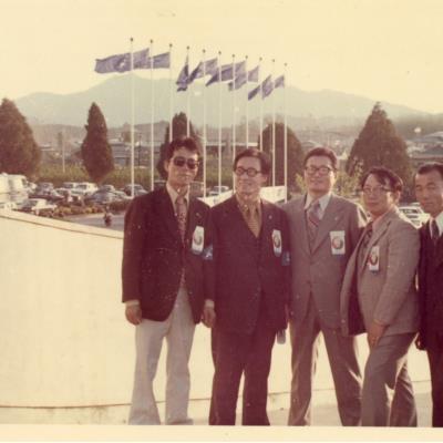 1970년대 안동청년회의소 회원 단체사진 오경의, 김인환 등
