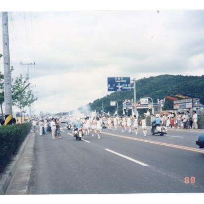 1988년 9월 4일 옛 안동병원 앞 법흥교 진입로 88서울올림픽 성화 봉송
