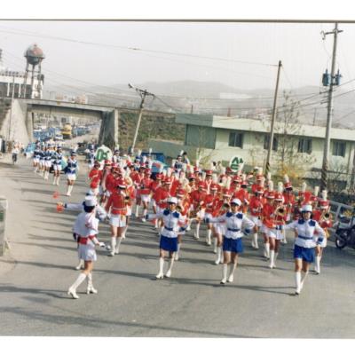 1989년경 여상 악대부 행진