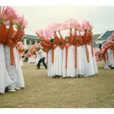 1986년 안동국민학교 가을운동회 부채춤