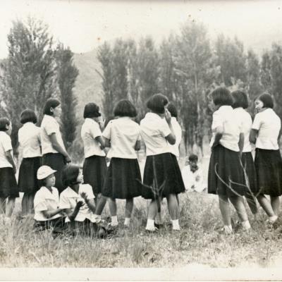 1970년경 단발머리 소녀들