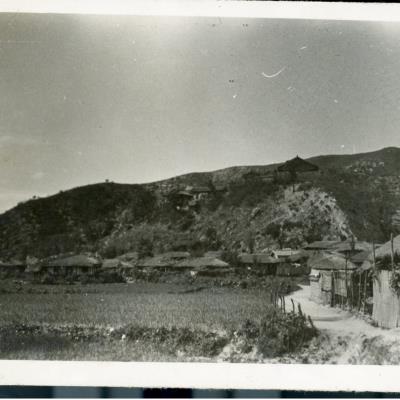 1957년경 서악사가 있는 태화동 풍경