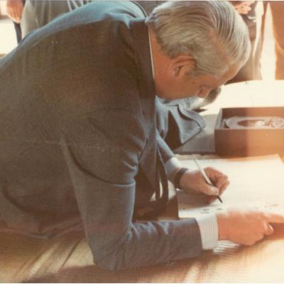 가톨릭 상지대학교 로란드 반 덴 버그 주한 네덜란드 대사 하회마을 방문 1978년