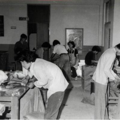 가톨릭 상지대학교 금속공예과 수업 1970년대