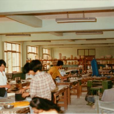 가톨릭 상지대학교 금속공예과 수업 1970년대