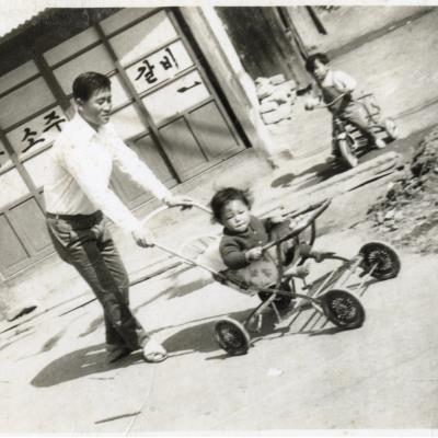 1968년경 안동시 동문동(동부동) 서울갈비 앞