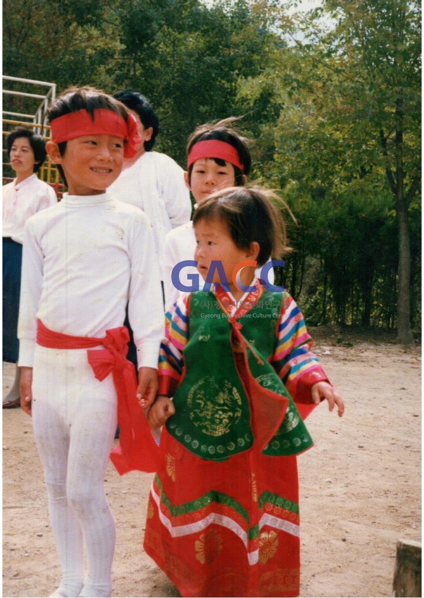 월곡초등학교 운동회, 최영숙씨 아들과 딸 작은그림