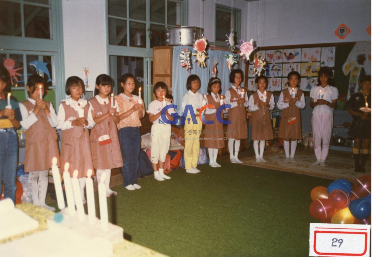 1988년 6월17~18일 원천국민학교 보이ㆍ걸스카웃트 야영캠프 선서식(4) 작은그림