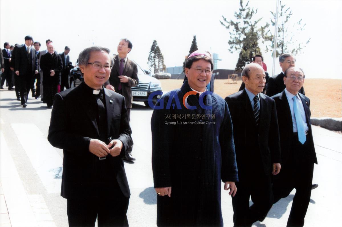 가톨릭 상지대학교 개교 40주년 설립자 제막식 작은그림