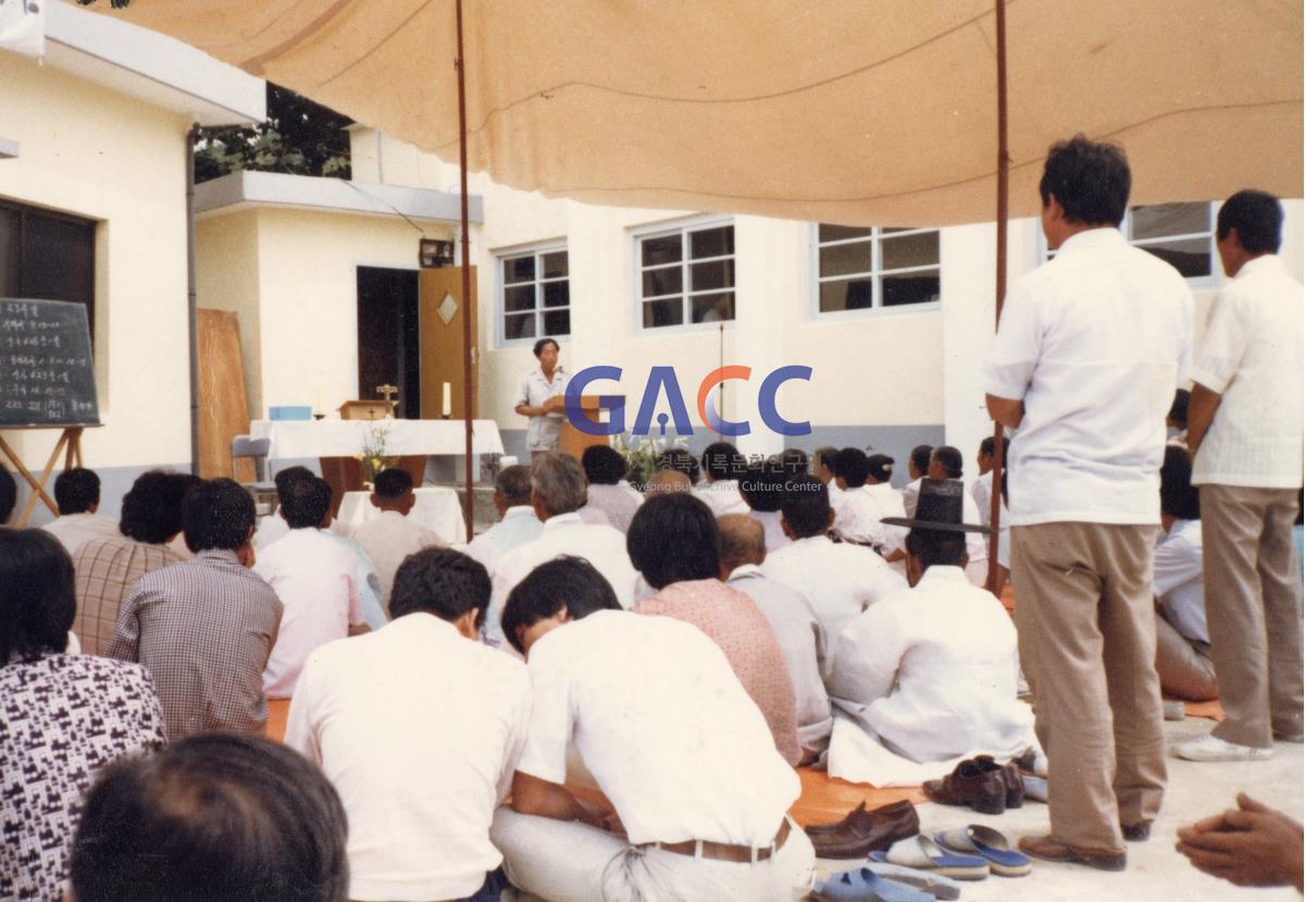 1986년 9월7일 농민회관 축성식(쌍호ㆍ월소분회) 작은그림